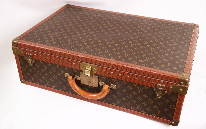 Louis Vuitton Alzer 70cm hard trunk 1970's suitcase